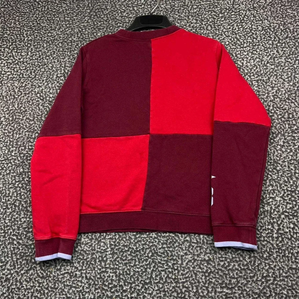 Nike Sweatshirt Women XL Colorblock Crewneck Red Blue Ribbon Sports BRS